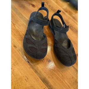 Merrell Womens Siren Wrap Q2 Outdoor Hiking Sandals Black Nubuck Combi Size 7